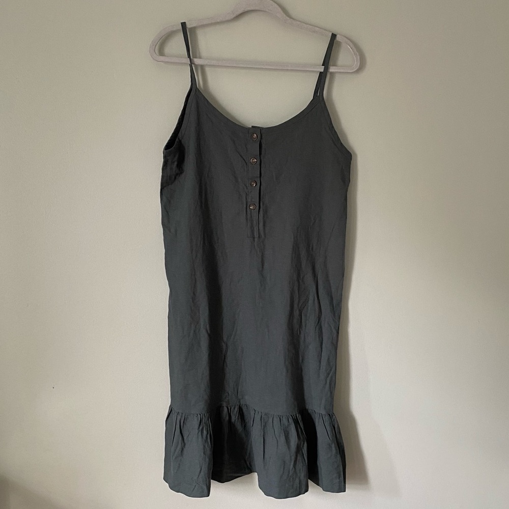 Korean button down dress